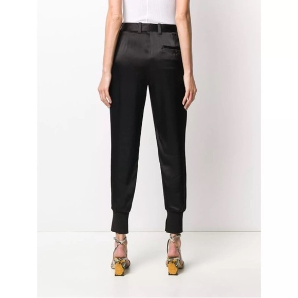 3.1 Phillip Lim Side Stripe Satin Jogging Pants Black Size 0 Retails $650 - Picture 12 of 13